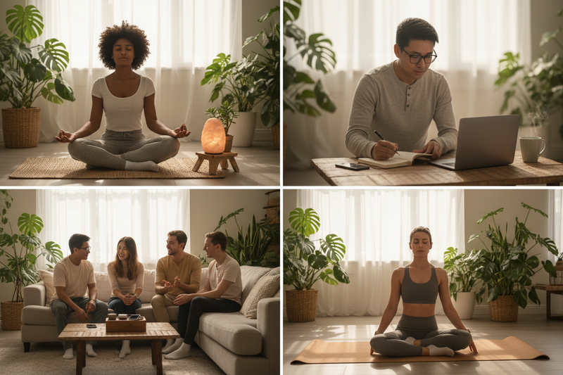 people exploring digital balance